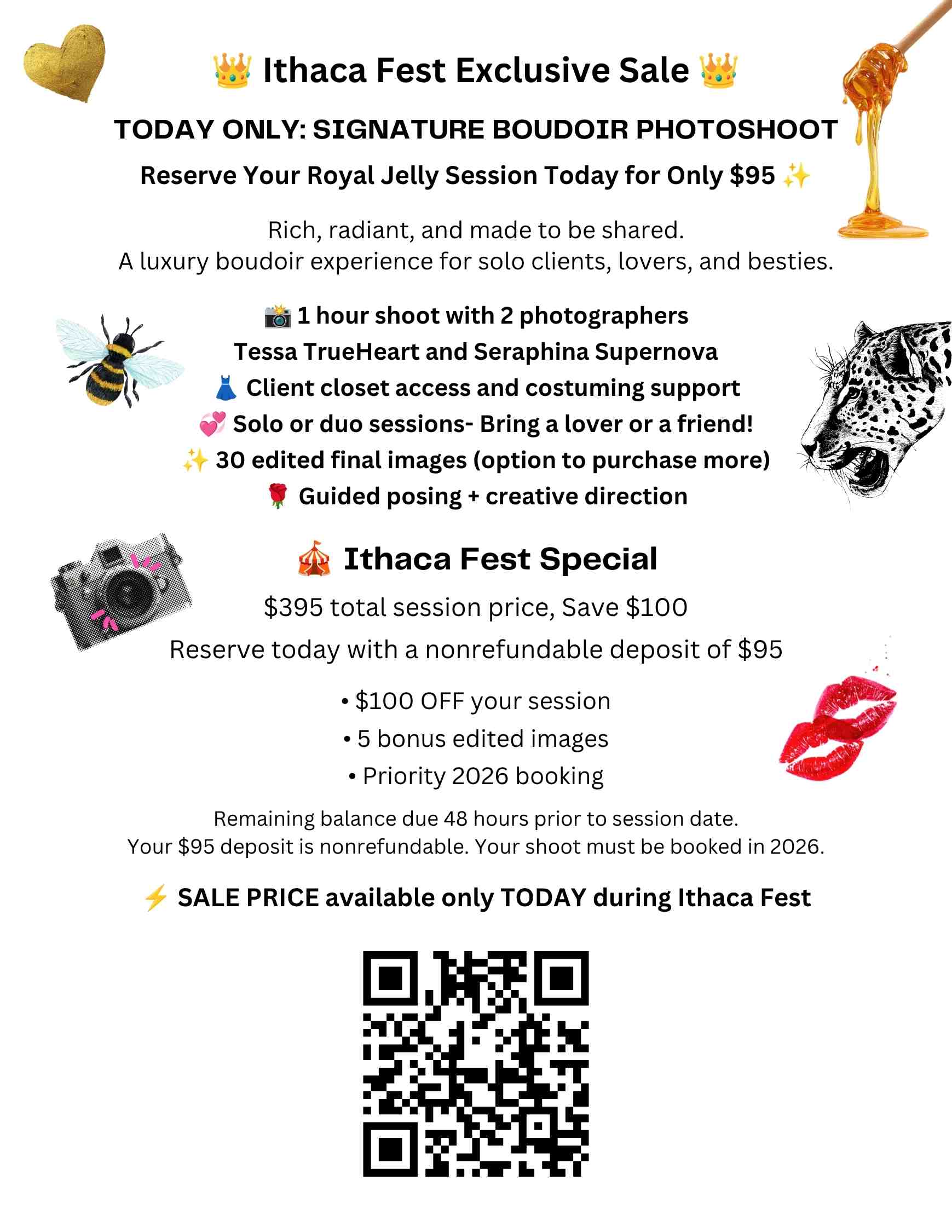 I-Fest Royal Jelly Boudoir Session Special